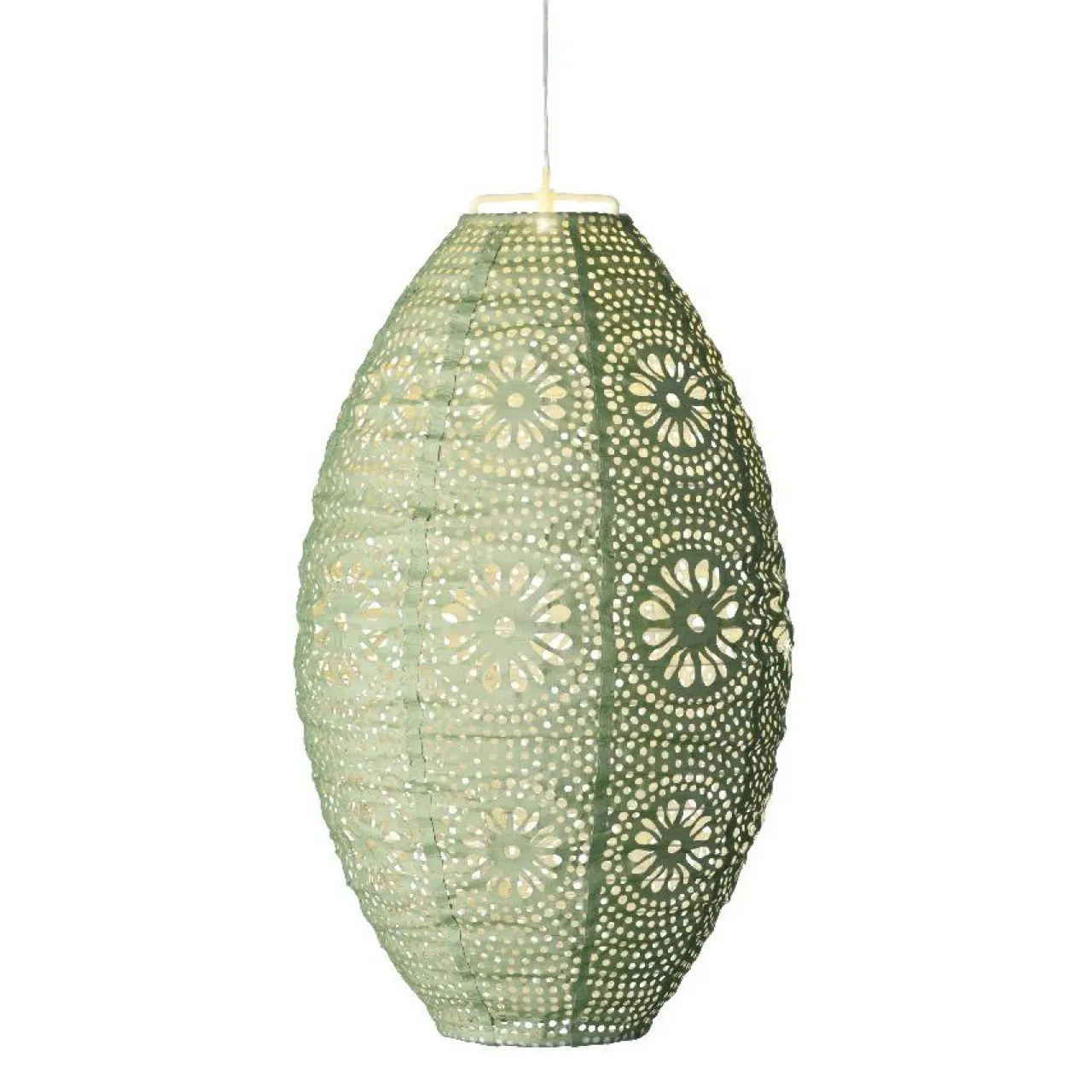 #N/A Suspension de jardin solaire (H38 cm) Lanterne ajourée e Vert Hot