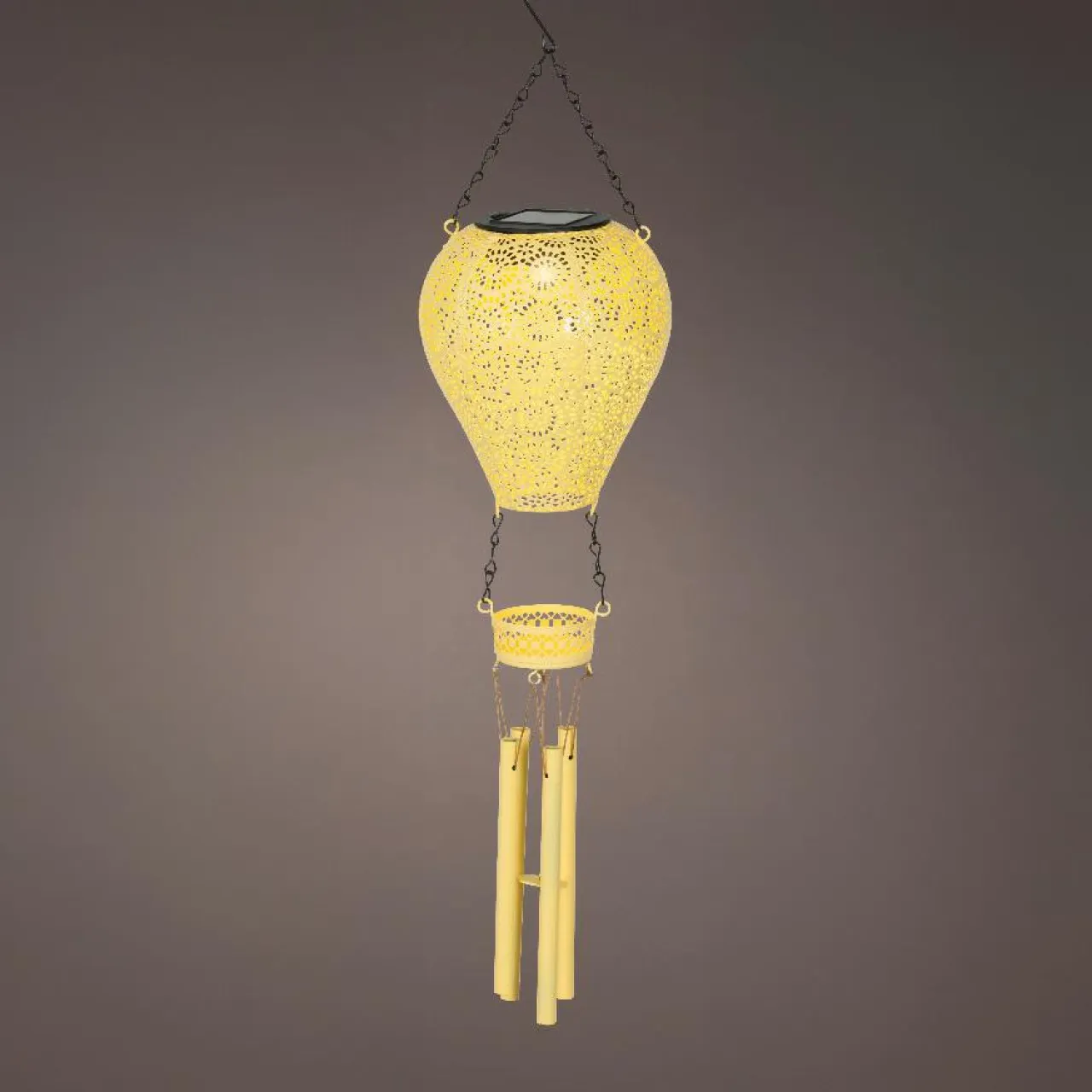 KAEMINGK Suspension de jardin solaire LED (H56 cm) Montgolfière Jaune Online