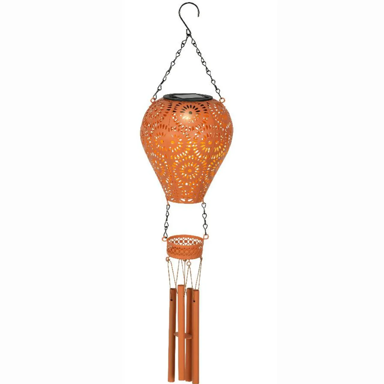 KAEMINGK Suspension de jardin solaire LED (H56 cm) Montgolfière Orange Outlet