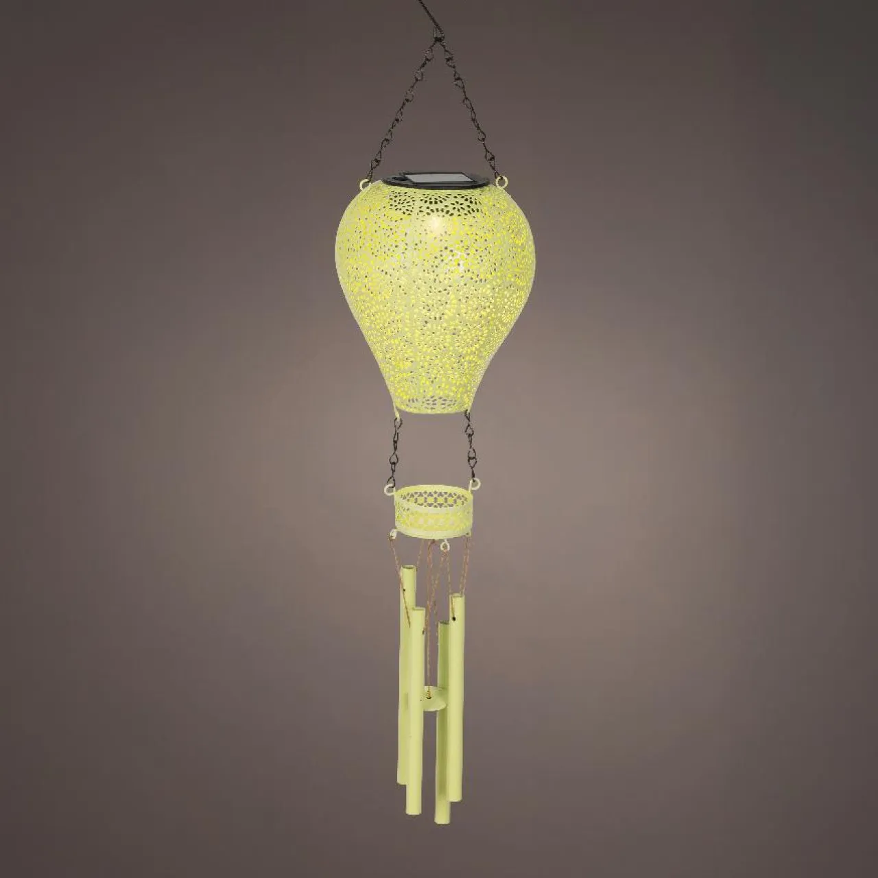 KAEMINGK Suspension de jardin solaire LED (H56 cm) Montgolfière e Vert
