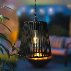 KAEMINGK Suspension de jardin solaire LED (H58 cm) Midtown Noir