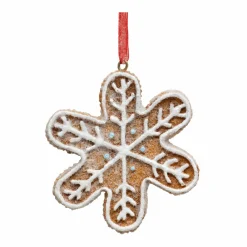 FEERIC LIGHTS Suspension de Noël (D8 cm) Flocon en cookie Marron New