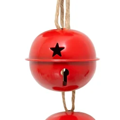 JJA Suspension de Noël déco (H55 cm) Grelots en métal Rouge Outlet