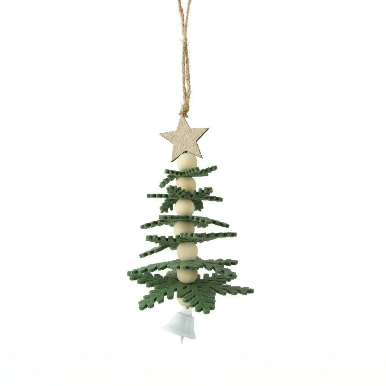 KAEMINGK Suspension de Noël en feutrine (H17 cm) Sapin enchanté sapin Vert Best