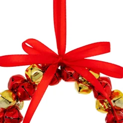 JJA Suspension de Noël en métal (D10,5 cm) Grelots Rouge Sale