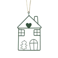 KAEMINGK Suspension de Noël en métal (H13 cm) Maison d'hiver clair Vert Sale