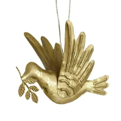 KAEMINGK Suspension de Noël en métal (H9 cm) Pigeon lumière Or New