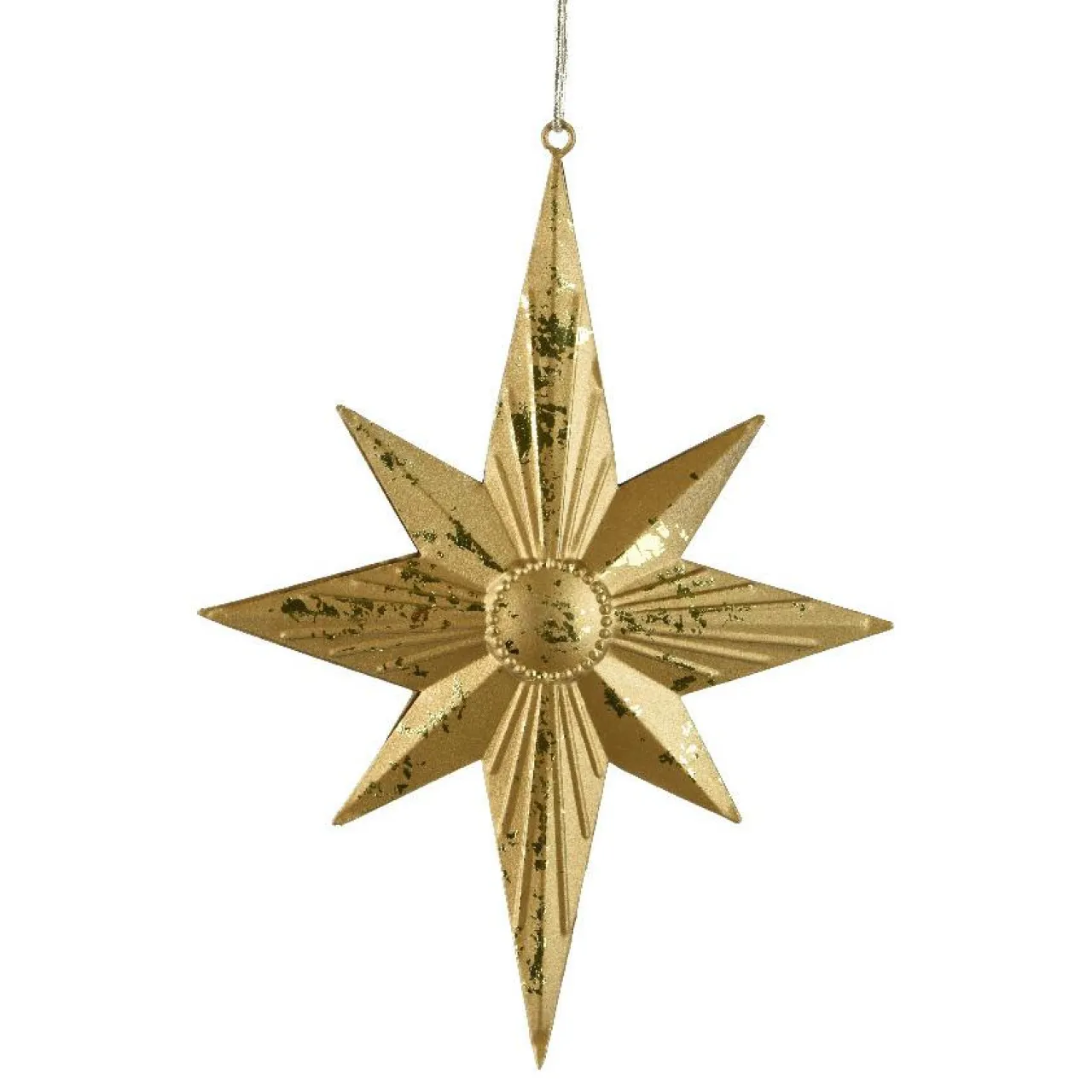 KAEMINGK Suspension de Noël en métal (H18 cm) Étoile Venezia Or New