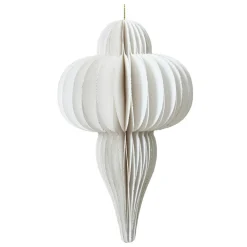 KAEMINGK Suspension de Noël en papier (H20 cm) fermeture Magnétique Blanc Outlet