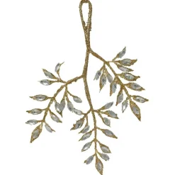 KAEMINGK Suspension de Noël (H24 cm) Branche diamant Argent Sale