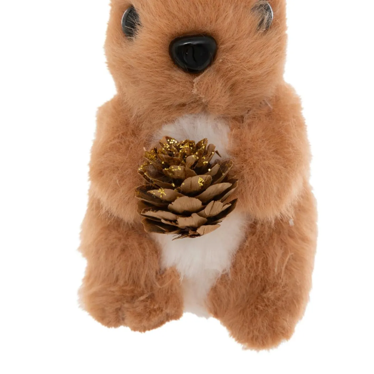JJA Suspension de Noël (H12 cm) Lapin et pomme de pin Caramel Outlet