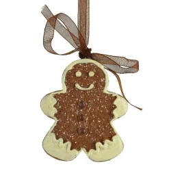 KAEMINGK Suspension de Noël (H7 cm) Pain d'épice Adrien Chocolat Marron Online