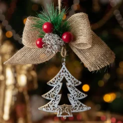 KAEMINGK Suspension de Noël (H15 cm) Sapin décoré Multicolore Clearance