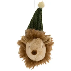 JJA Suspension de Noël (H15 cm) Tête de Hérisson Marron clair Best
