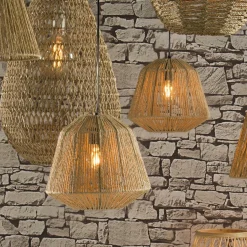 ATMOSPHERA Suspension en corde (D29 cm) Ethnik Naturel New