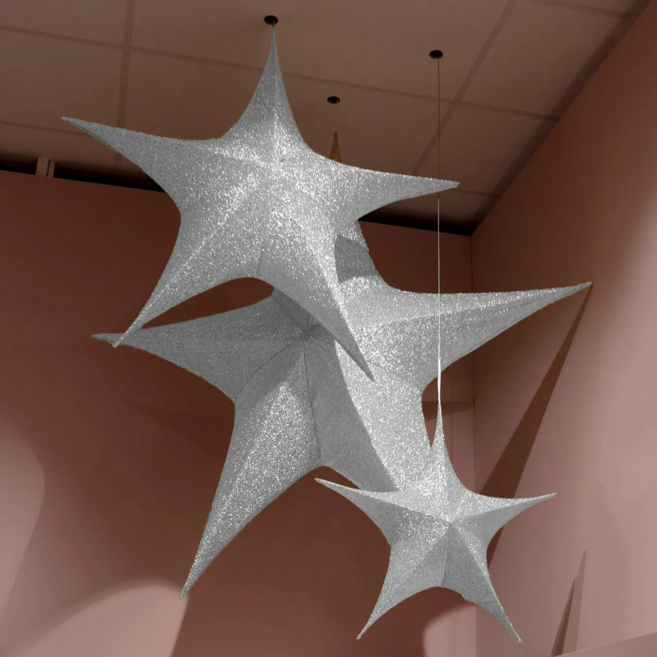 KAEMINGK Suspension géante (D135 cm) Étoile de Noël Christmas Argent Clearance