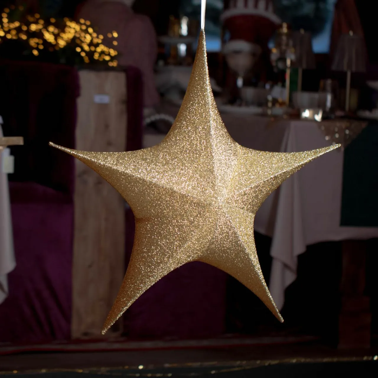 KAEMINGK Suspension géante (D135 cm) Étoile de Noël Christmas Or