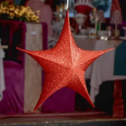KAEMINGK Suspension géante (D135 cm) Étoile de Noël Christmas Rouge Outlet