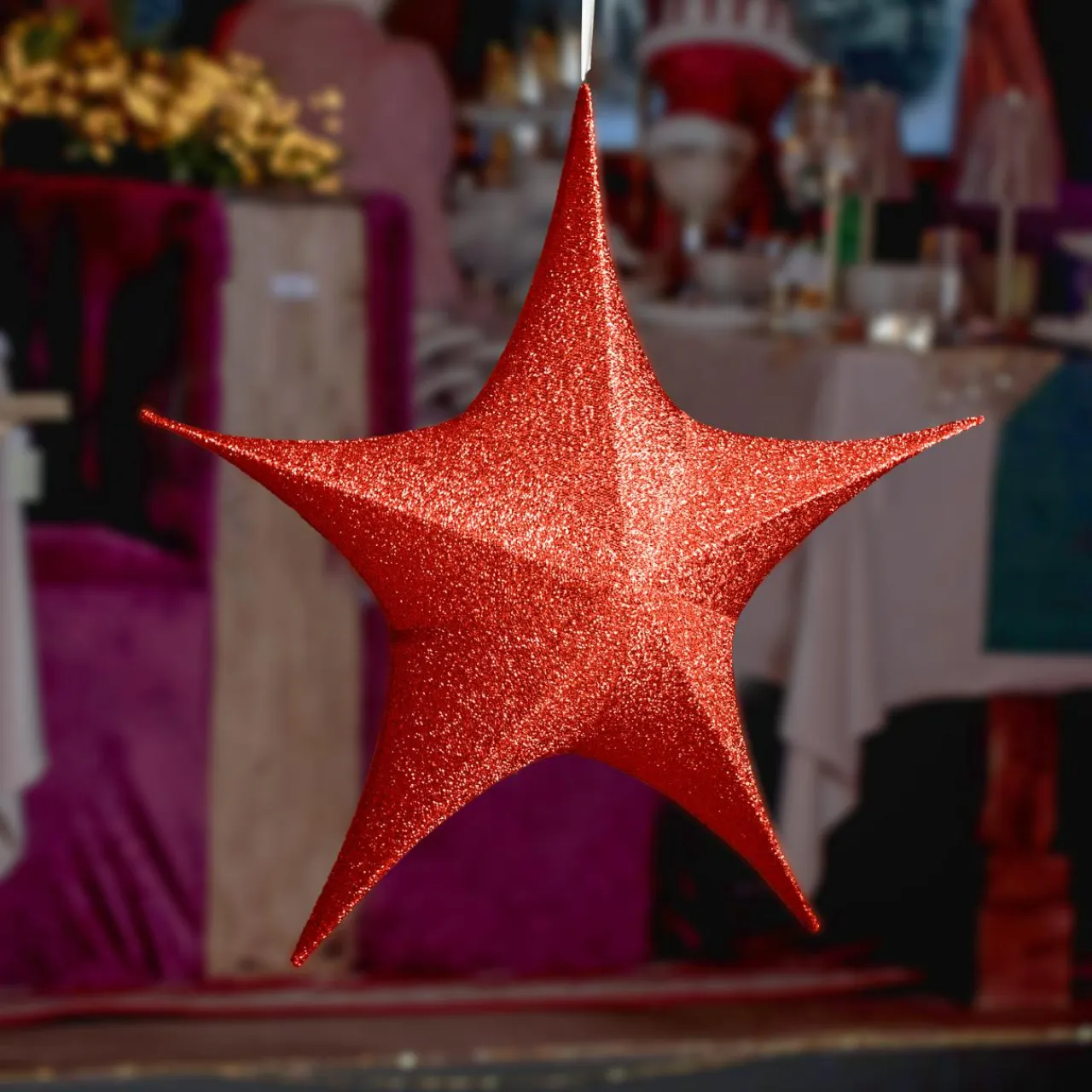 KAEMINGK Suspension géante (D135 cm) Étoile de Noël Christmas Rouge Outlet