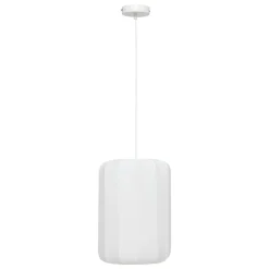 Atmosphera, cru017dateur d'intu017drieur Suspension luminaire coton (25 x 35 cm) Toby Blanc Best