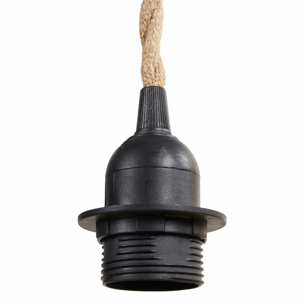 OSTARIA Suspension lumineuse chanvre (H90 cm) Corde Naturel et Noir Hot