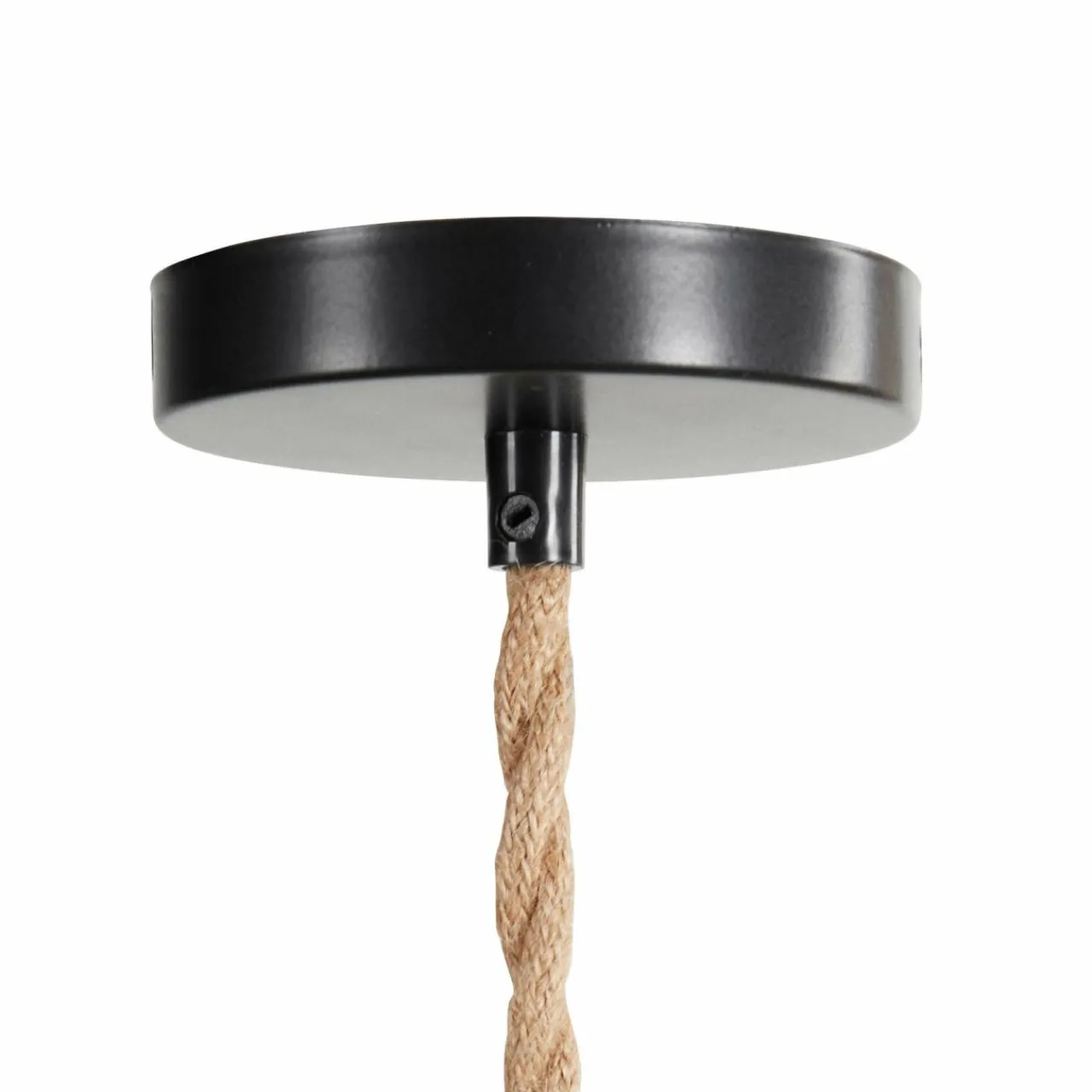 OSTARIA Suspension lumineuse chanvre (H90 cm) Corde Naturel et Noir Hot