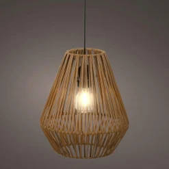 KAEMINGK Suspension lumineuse de jardin à piles 15 LED (H27 cm) Messya Marron Sale