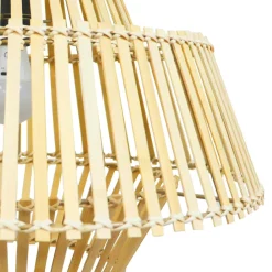 EMINZA Suspension lumineuse design en bambou (D50 cm) Cabrera Naturel Discount