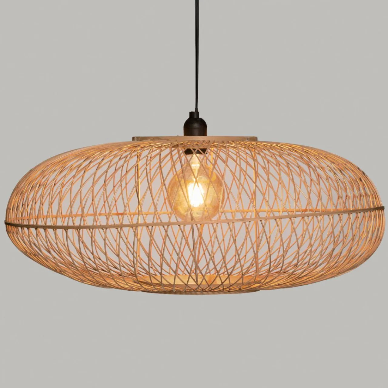 ATMOSPHERA Suspension lumineuse en bambou (D60 cm) Loren Naturel Clearance