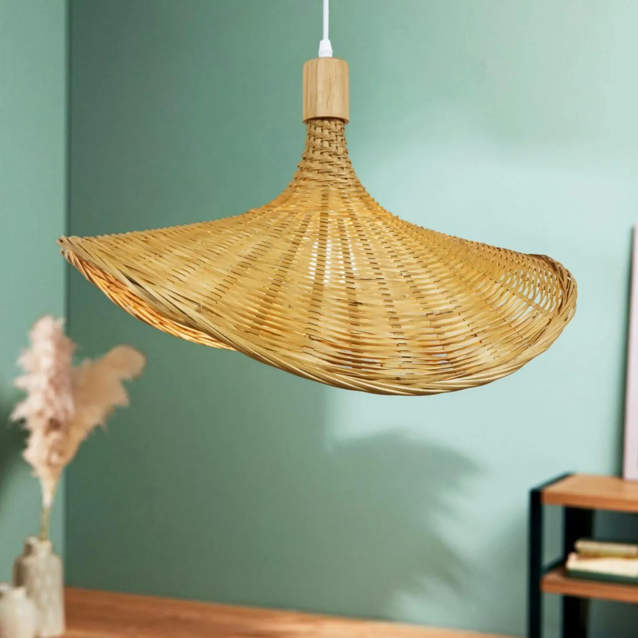 EMINZA Suspension lumineuse en bambou (D55 cm) Kalahari Naturel Clearance