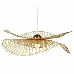 EMINZA Suspension lumineuse en bambou (D55 cm) Mérida Naturel Outlet