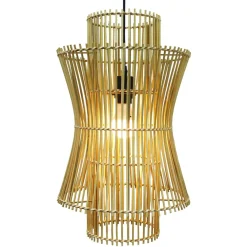 EMINZA Suspension lumineuse en bambou (H52 cm) Morok Naturel