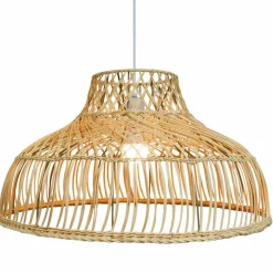 EMINZA Suspension lumineuse en bambou ajouré (D60 cm) Riviera Naturel Outlet
