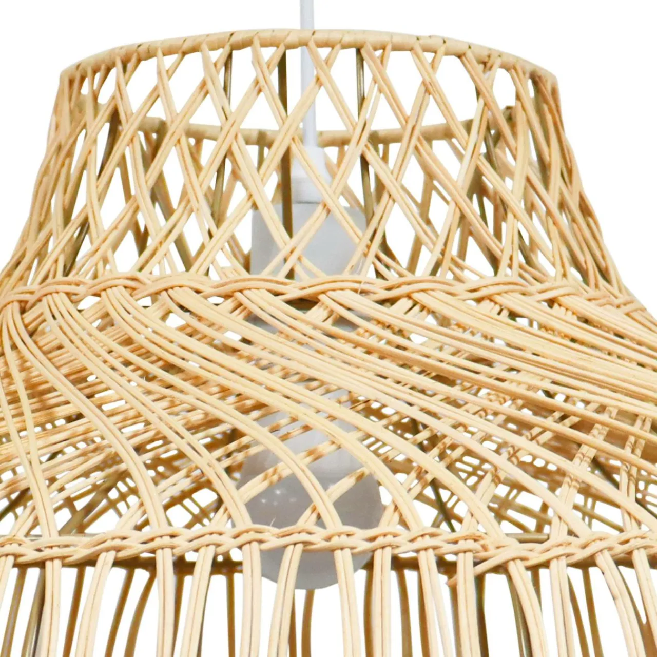 EMINZA Suspension lumineuse en bambou ajouré (D60 cm) Riviera Naturel Outlet
