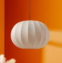 OSTARIA Suspension lumineuse en coton (D32 cm) Intensa Beige Clearance