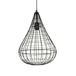 OSTARIA Suspension lumineuse en métal (D30 cm) Asyn Noir Outlet