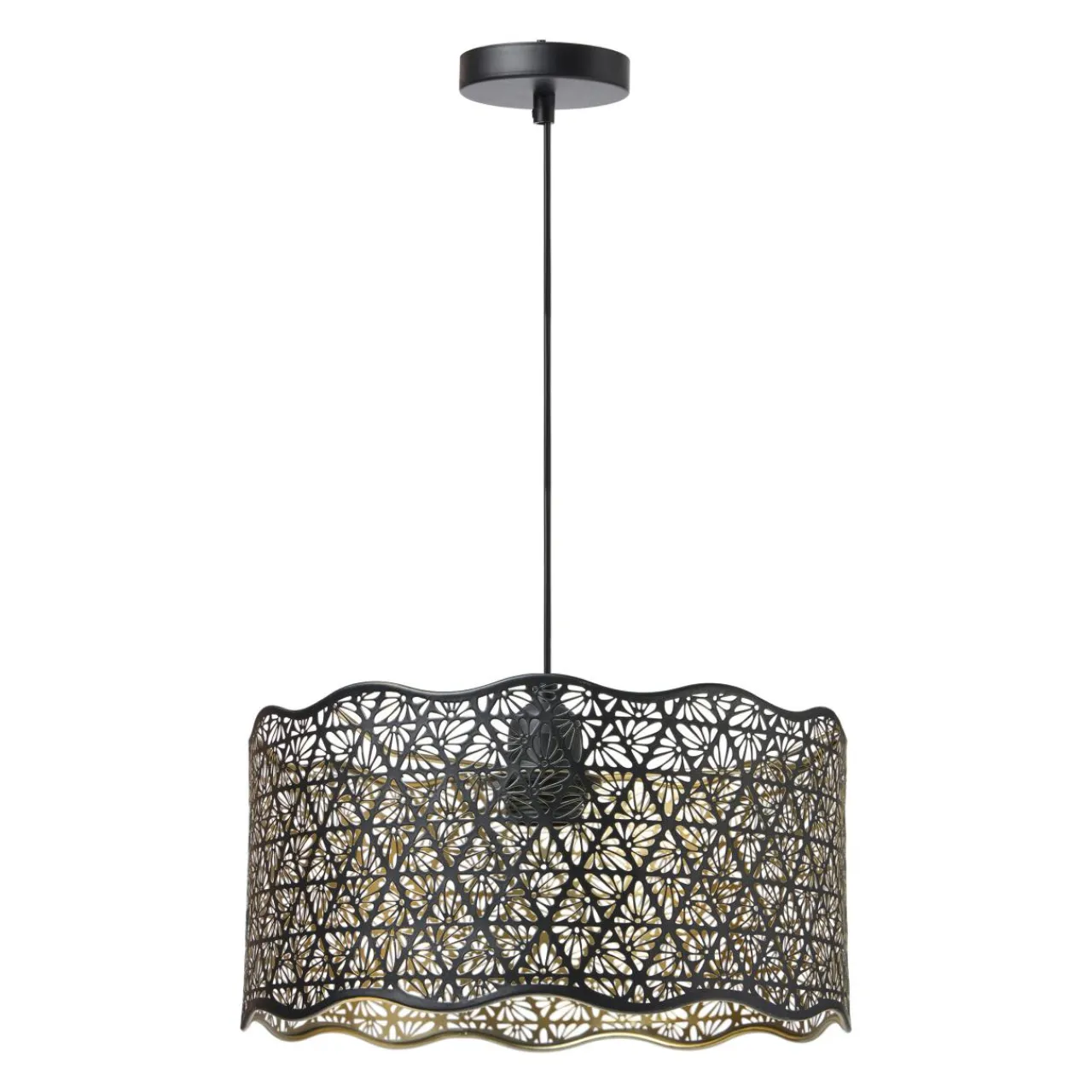 OSTARIA Suspension lumineuse en métal (D30 cm) Farah e Noir Online