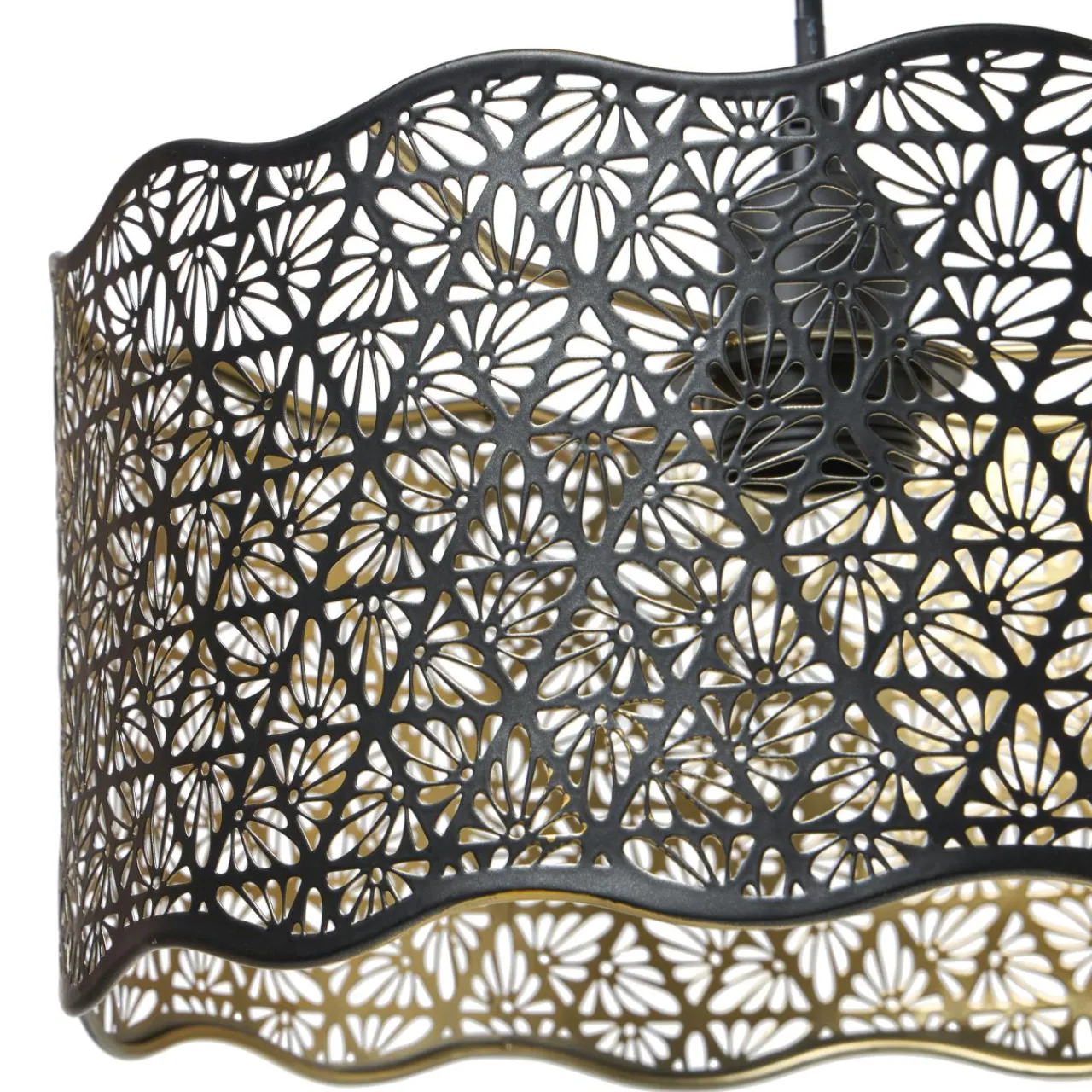 OSTARIA Suspension lumineuse en métal (D30 cm) Farah e Noir Online