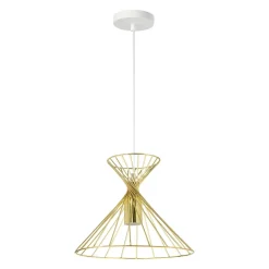 OSTARIA Suspension lumineuse en métal (D26 cm) Giulia Or New