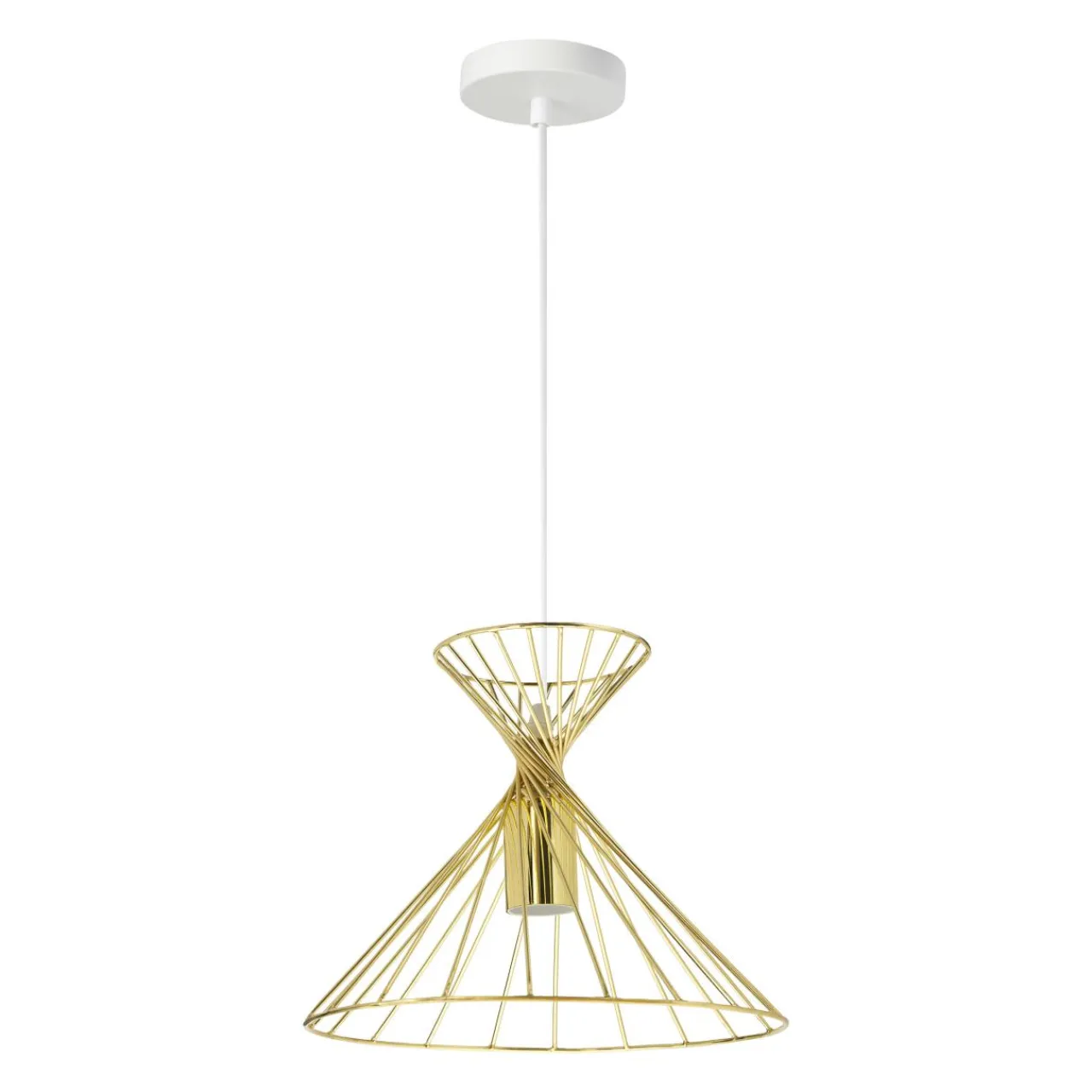 OSTARIA Suspension lumineuse en métal (D26 cm) Giulia Or New