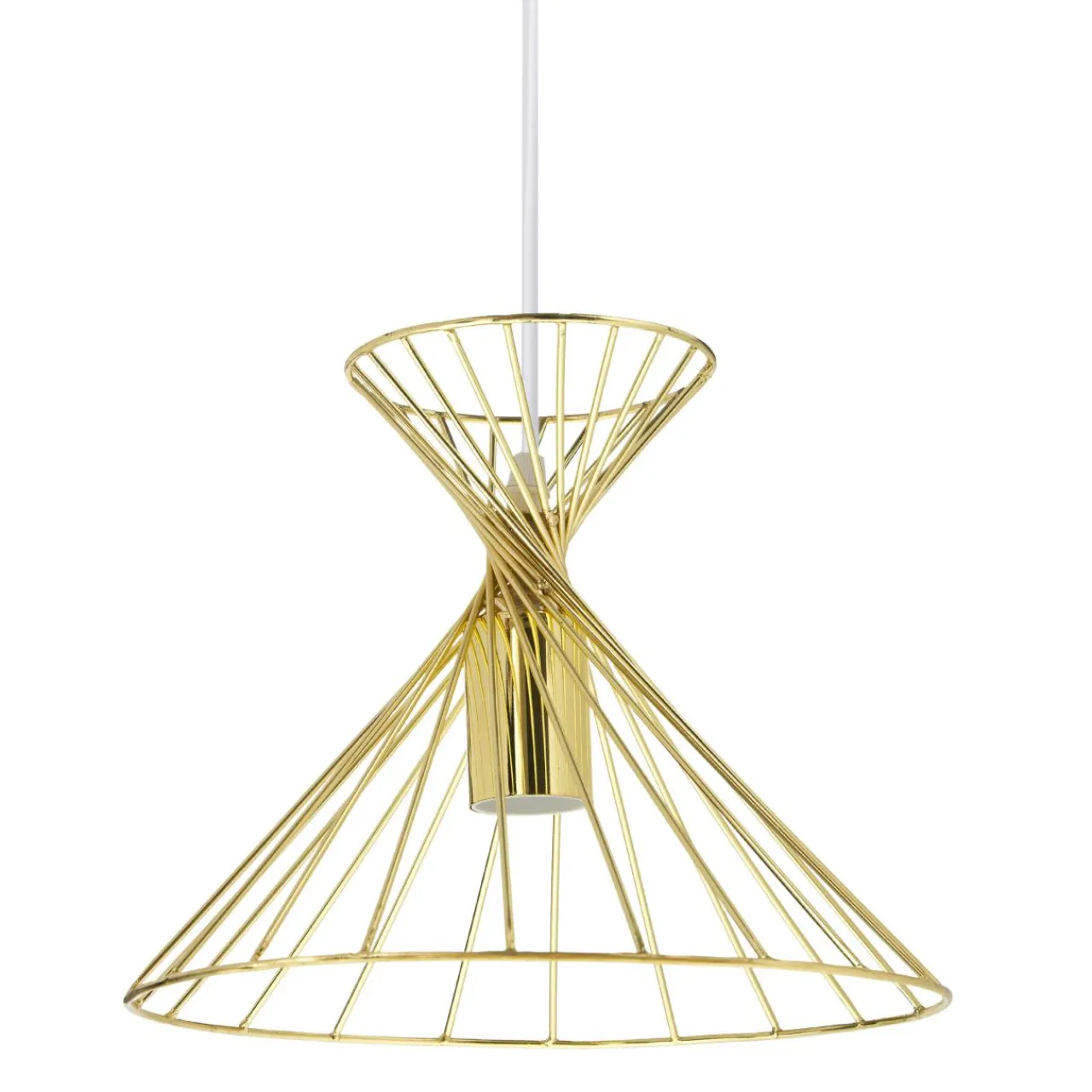 OSTARIA Suspension lumineuse en métal (D26 cm) Giulia Or New