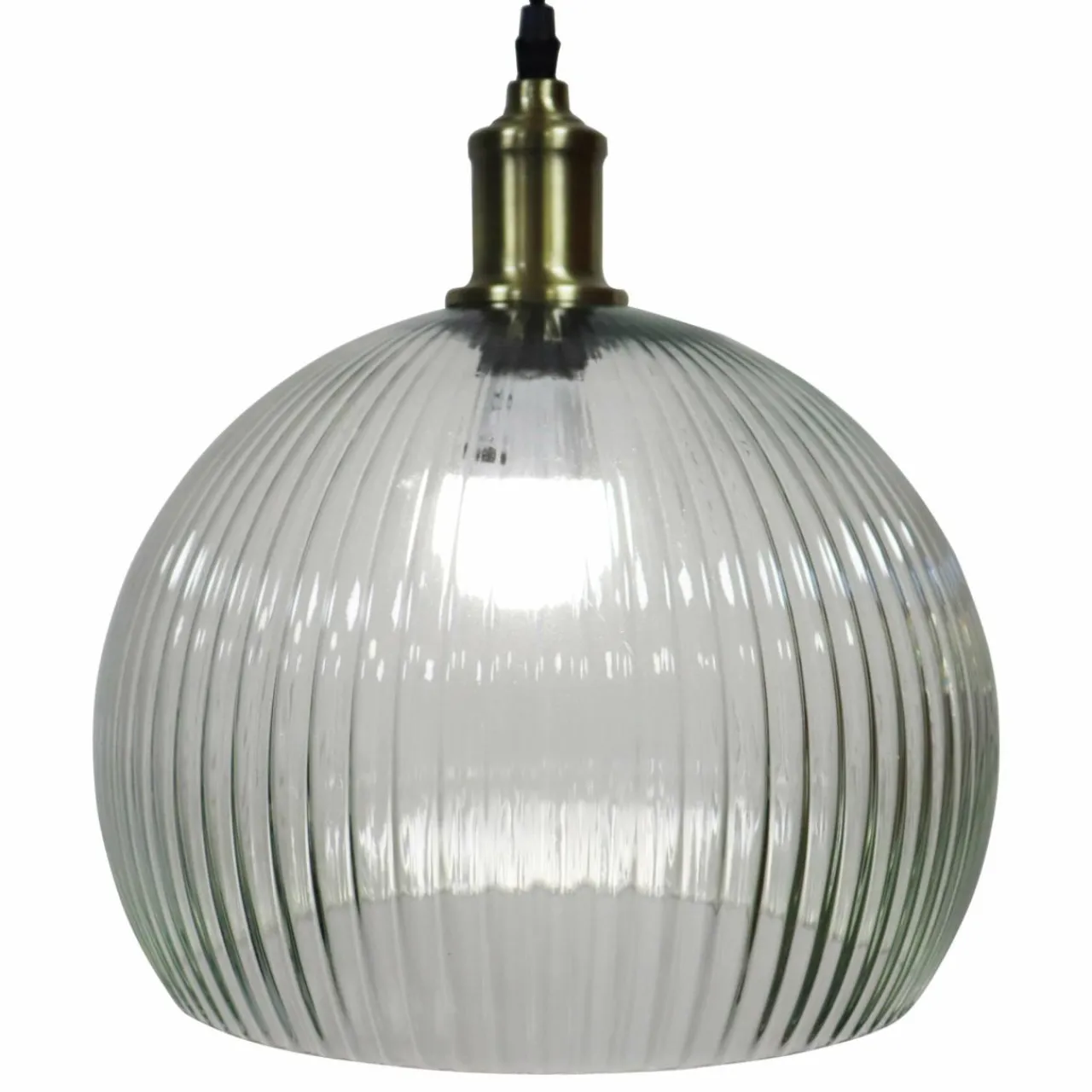 EMINZA Suspension lumineuse en verre (D30 cm) Velden Transparent Discount