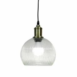 EMINZA Suspension lumineuse en verre (D20 cm) Velden Transparent Hot