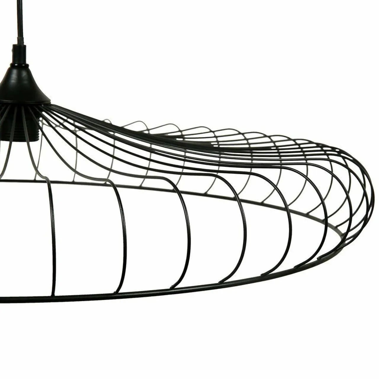 OSTARIA Suspension lumineuse métal (D65,5 cm) Lisa Noir Outlet
