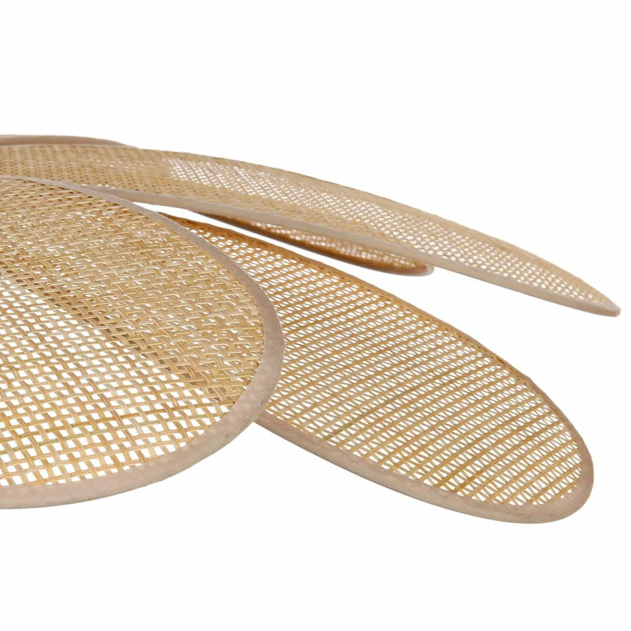 OSTARIA Suspension lumineuse pétale Bambou (D90 cm) Horizonte Naturel Beige Online