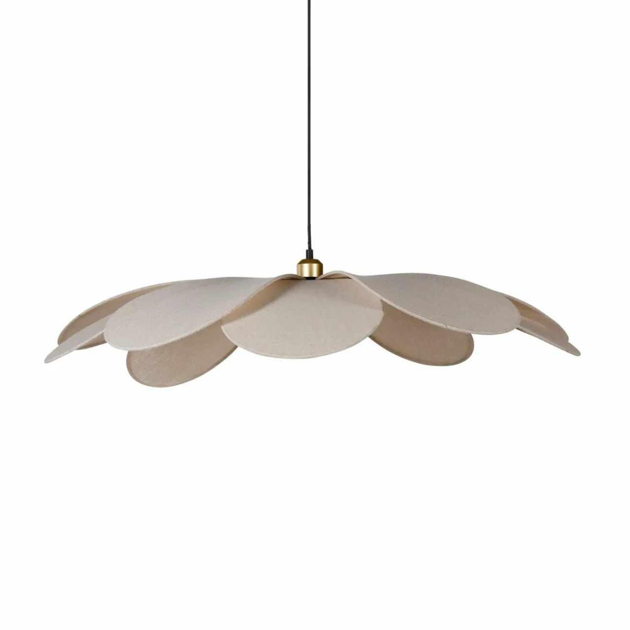 OSTARIA Suspension lumineuse pétale Lin (D90 cm) Horizonte Beige Hot