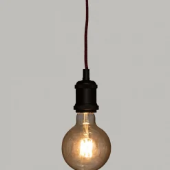ATMOSPHERA Suspension lumineuse simple (H120 cm) et cordon rouge Noir Online