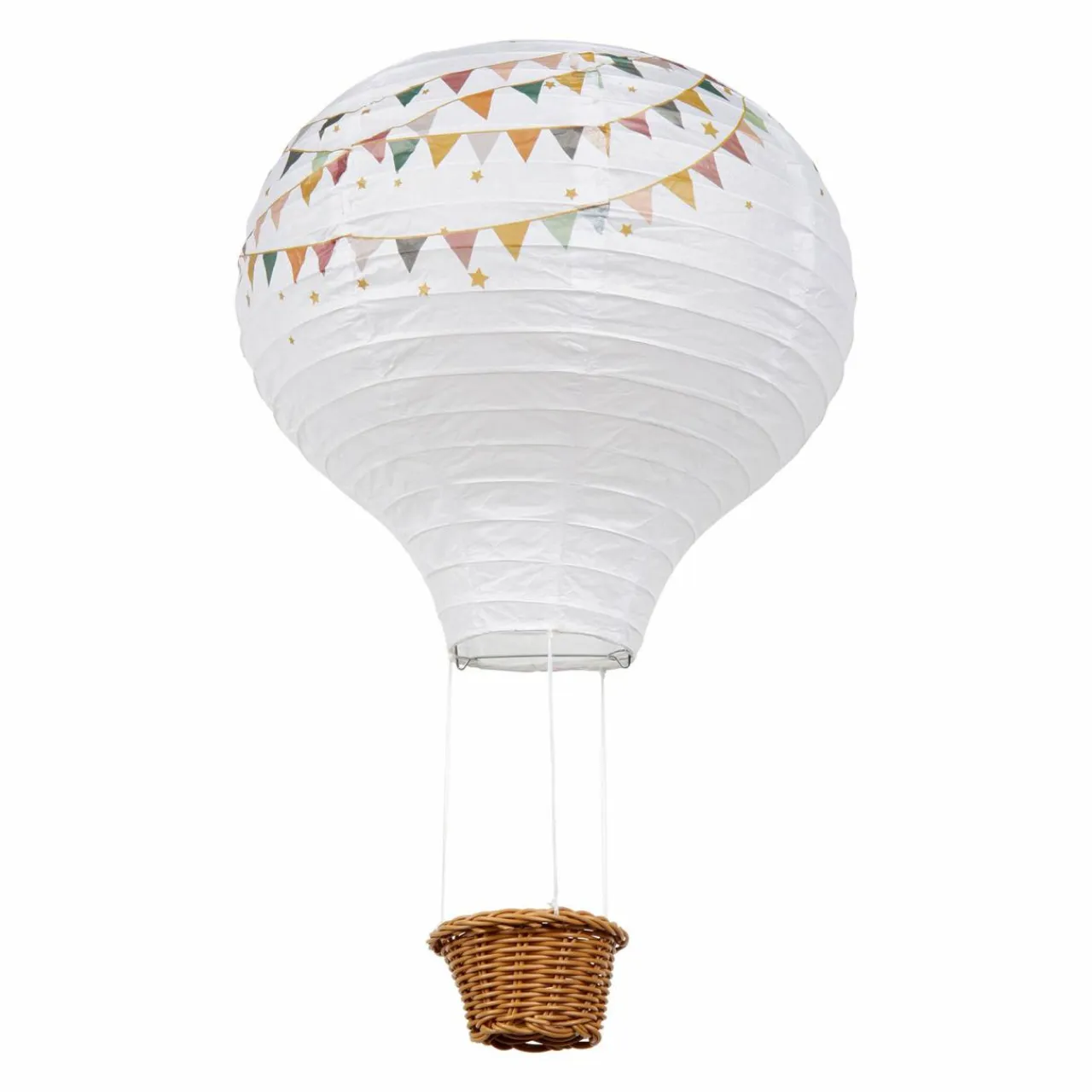 OSTARIA Suspension Montgolfière papier (D30 cm) Fanions Multicolore Outlet