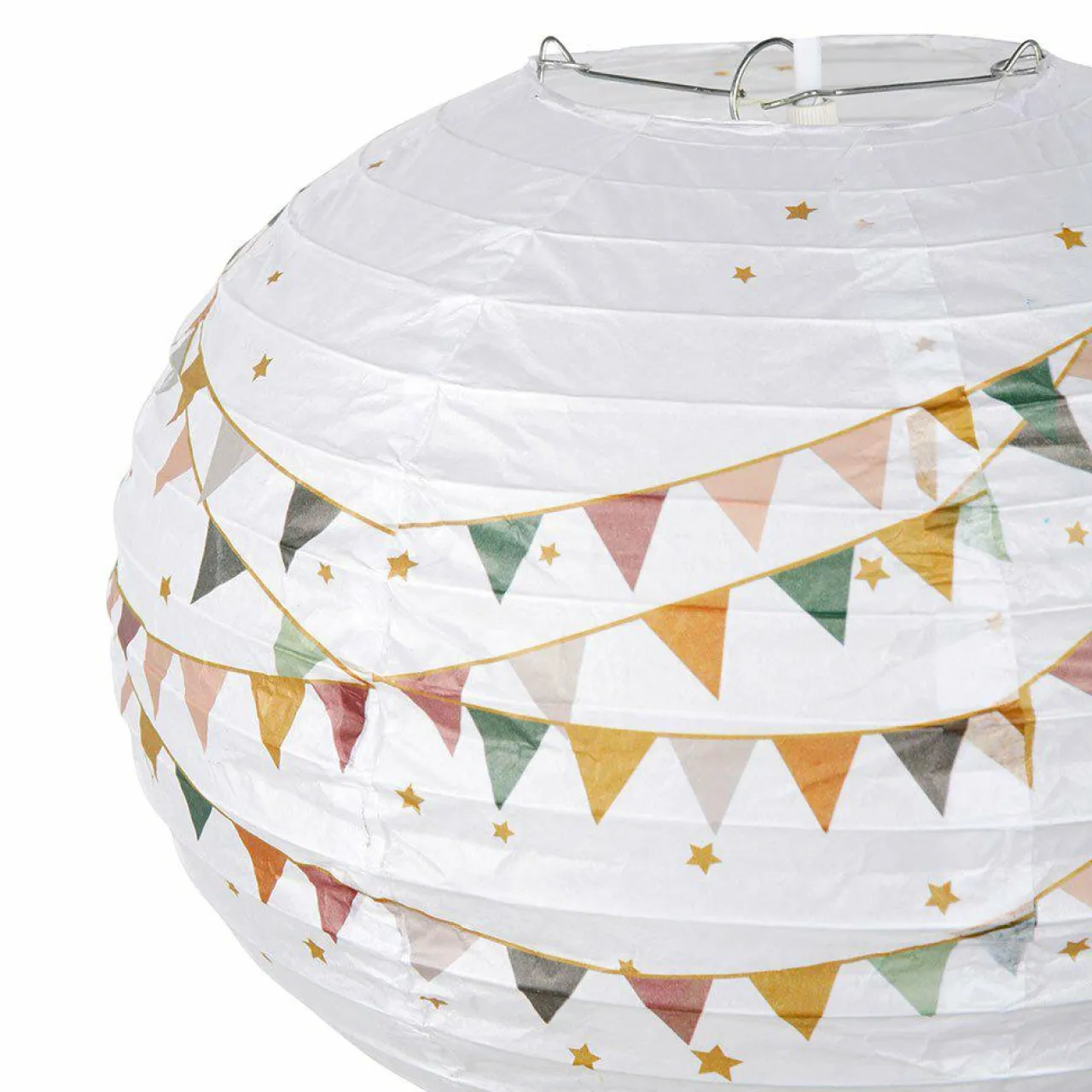 OSTARIA Suspension Montgolfière papier (D30 cm) Fanions Multicolore Outlet