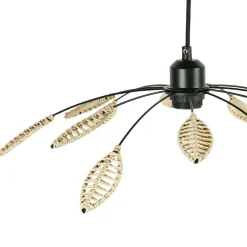 OSTARIA Suspension métal et pétales (D50 cm) Til et beige Noir Best